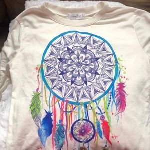 Vibrant dream catcher crew neck